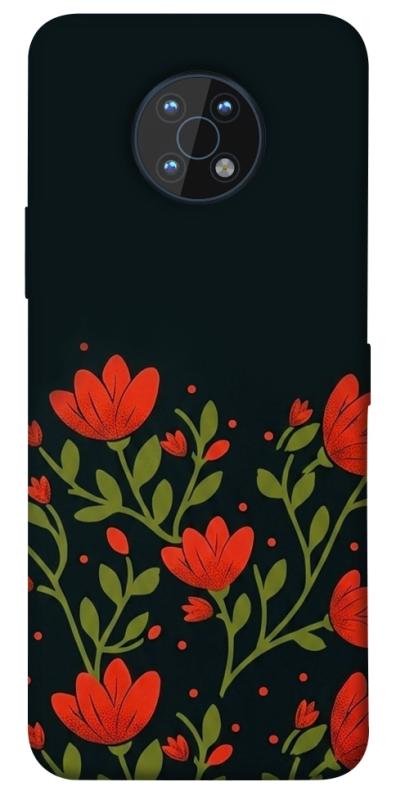 Чехол itsPrint Червоний цвіт для Nokia G50, love ukraine, купить оптом с доставкой