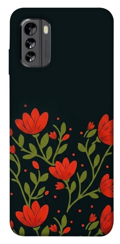 Чехол itsPrint Червоний цвіт для Nokia G60, love ukraine, купить оптом с доставкой