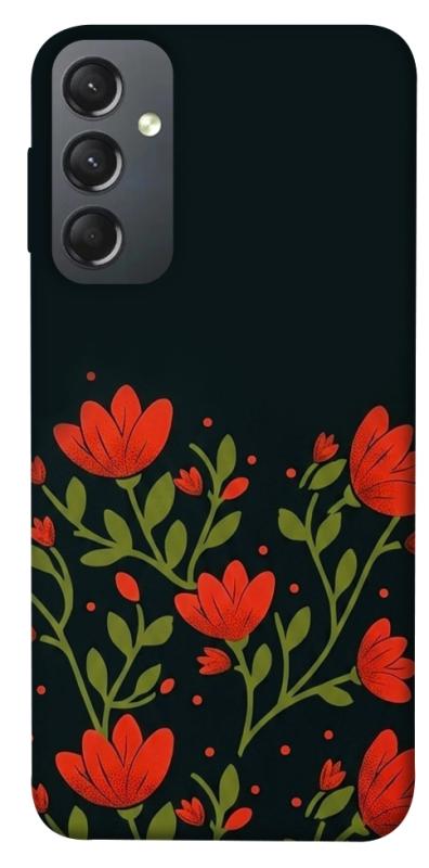 Чехол itsPrint Червоний цвіт для Samsung Galaxy A24 4G, love ukraine, купить оптом с доставкой