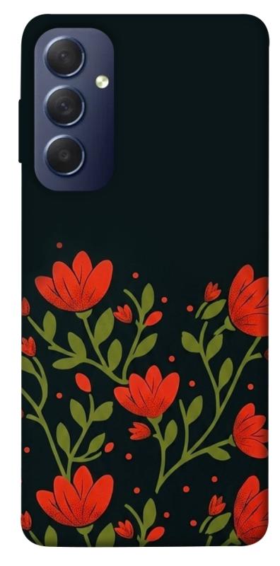 Чехол itsPrint Червоний цвіт для Samsung Galaxy M54 5G, love ukraine, купить оптом с доставкой