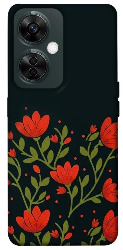 Чехол itsPrint Червоний цвіт для OnePlus Nord CE 3 Lite, love ukraine, купить оптом с доставкой