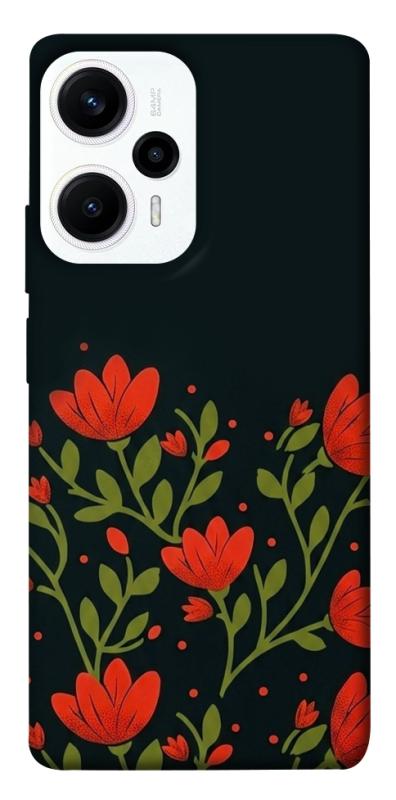 Чехол itsPrint Червоний цвіт для Xiaomi Poco F5 / Note 12 Turbo, love ukraine, купить оптом с доставкой