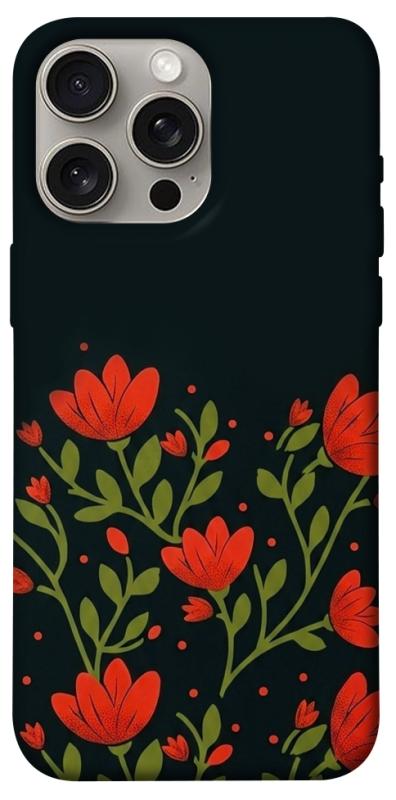 Чохол itsPrint Червоний цвіт для Apple iPhone 15 Pro Max (6.7"), love ukraine, купити оптом з доставкою