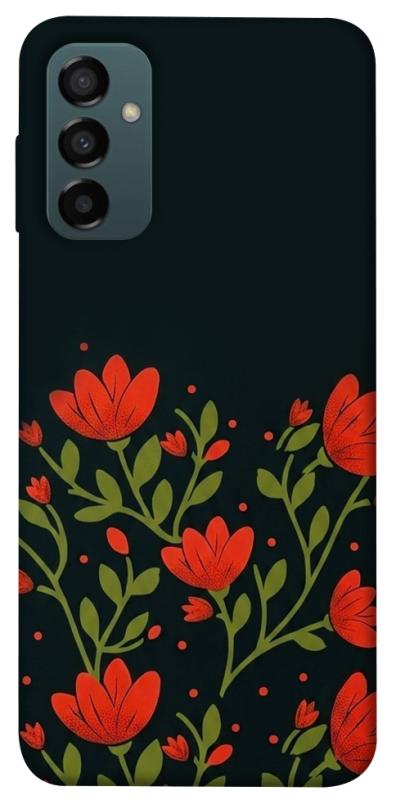 Чохол itsPrint Червоний цвіт для Samsung Galaxy M34 5G, love ukraine, купити оптом з доставкою