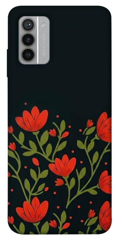 Чехол itsPrint Червоний цвіт для Nokia G42, love ukraine, купить оптом с доставкой