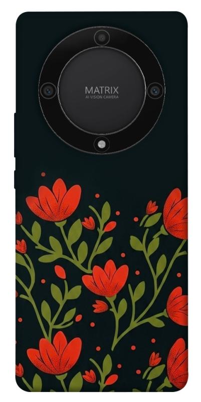 Чохол itsPrint Червоний цвіт для Huawei Magic5 Lite, love ukraine, купити оптом з доставкою