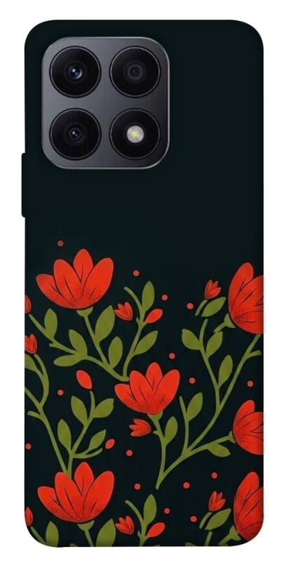 Чехол itsPrint Червоний цвіт для Huawei Honor X8a, love ukraine, купить оптом с доставкой