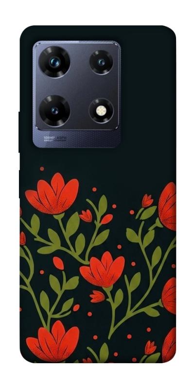 Чохол itsPrint Червоний цвіт для Infinix Note 30 Pro, love ukraine, купити оптом з доставкою