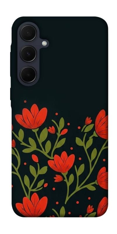 Чехол itsPrint Червоний цвіт для Samsung Galaxy A55, love ukraine, купить оптом с доставкой