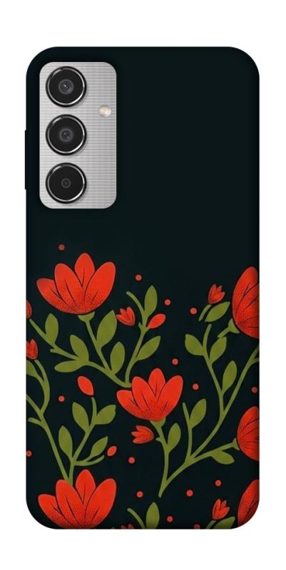 Чохол itsPrint Червоний цвіт для Samsung Galaxy M35 5G, love ukraine, купити оптом з доставкою