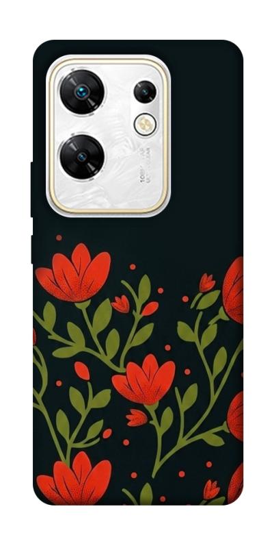 Чехол itsPrint Червоний цвіт для Infinix Zero 30 4G, love ukraine, купить оптом с доставкой