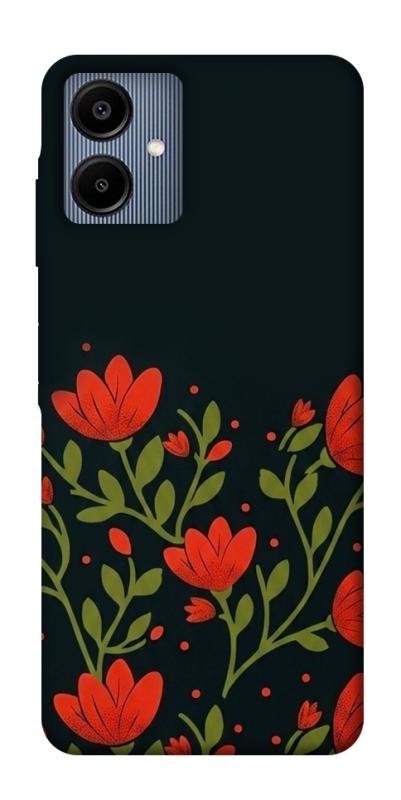 Чохол itsPrint Червоний цвіт для Samsung Galaxy A06, love ukraine, купити оптом з доставкою