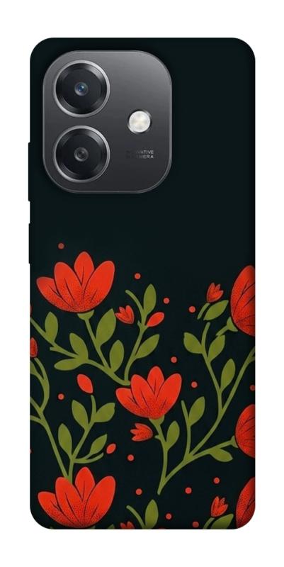Чехол itsPrint Червоний цвіт для Oppo A3 4G, love ukraine, купить оптом с доставкой