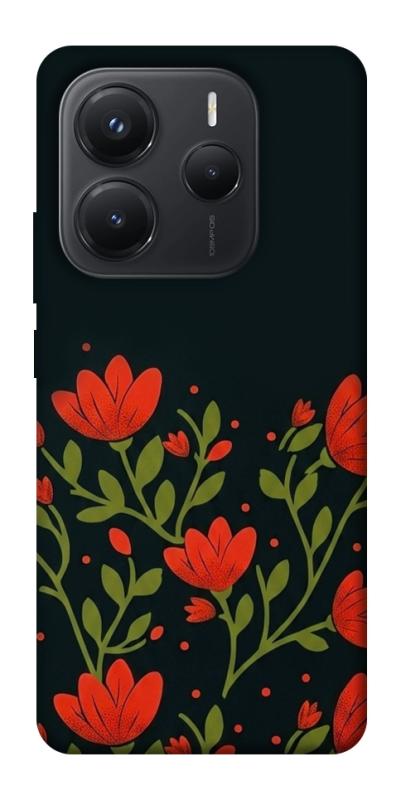 Чохол itsPrint Червоний цвіт для Xiaomi Redmi Note 14 5G, love ukraine, купити оптом з доставкою