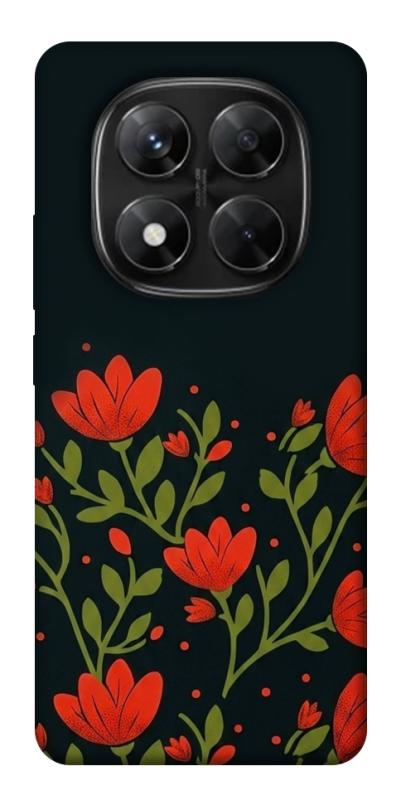 Чехол itsPrint Червоний цвіт для Xiaomi Redmi Note 14 Pro 5G, love ukraine, купить оптом с доставкой
