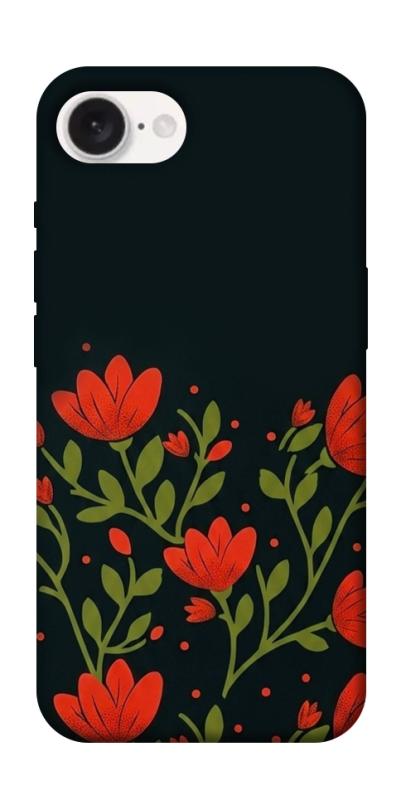 Чехол itsPrint Червоний цвіт для Apple iPhone 16e (6.1"), love ukraine, купить оптом с доставкой
