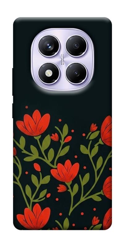 Чохол itsPrint Червоний цвіт для Xiaomi Redmi Note 14 Pro 4G, love ukraine, купити оптом з доставкою
