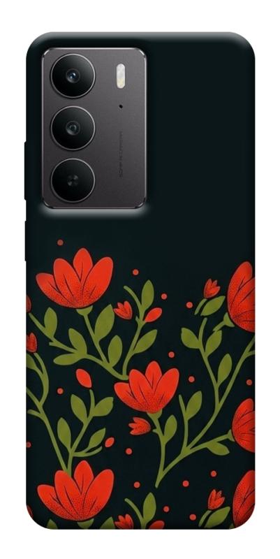 Чехол itsPrint Червоний цвіт для Realme C75, love ukraine, купить оптом с доставкой