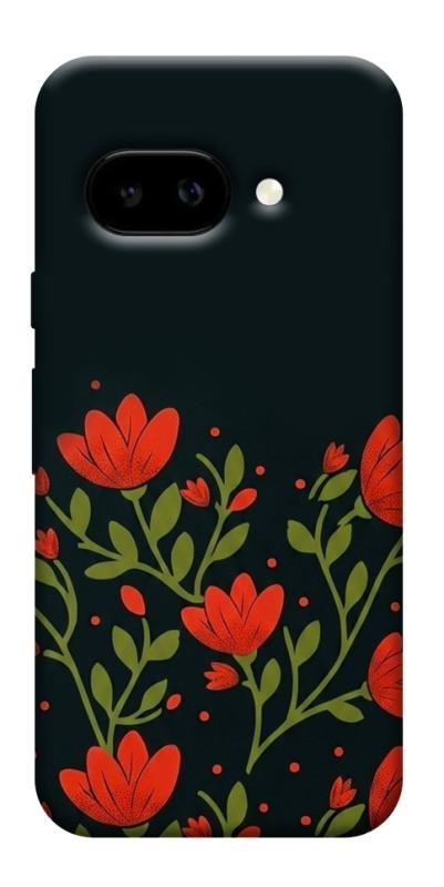 Чохол itsPrint Червоний цвіт для Google Pixel 9a, love ukraine, купити оптом з доставкою