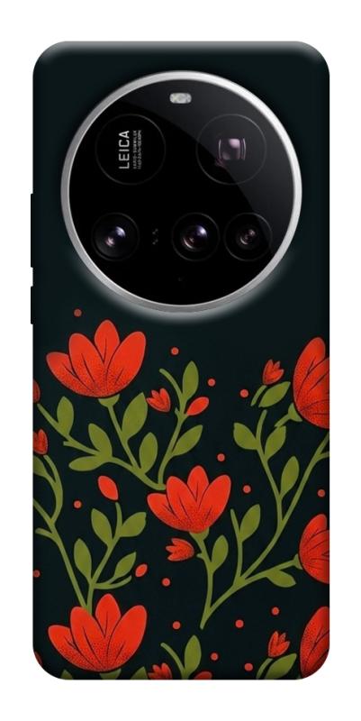 Чехол itsPrint Червоний цвіт для Xiaomi 15 Ultra, love ukraine, купить оптом с доставкой