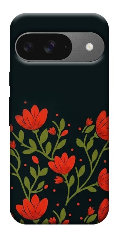 Чохол itsPrint Червоний цвіт для Google Pixel 10, love ukraine, купити оптом з доставкою