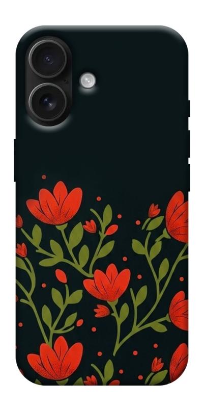 Чехол itsPrint Червоний цвіт для Apple iPhone 17 (6.3"), love ukraine, купить оптом с доставкой
