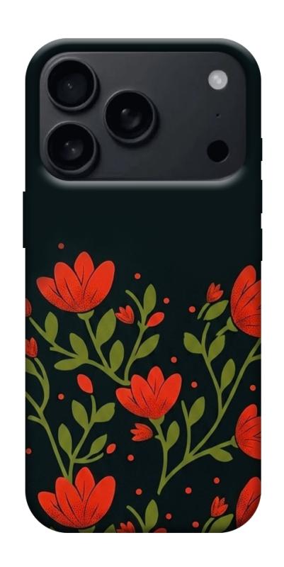 Чехол itsPrint Червоний цвіт для Apple iPhone 17 Pro Max (6.9"), love ukraine, купить оптом с доставкой