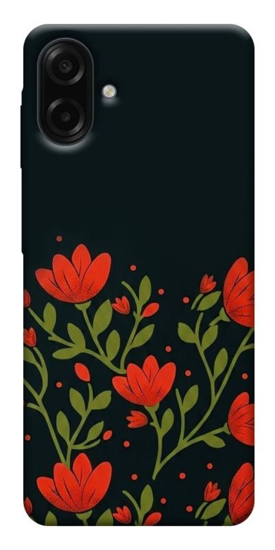 Чехол itsPrint Червоний цвіт для Samsung Galaxy A07, love ukraine, купить оптом с доставкой