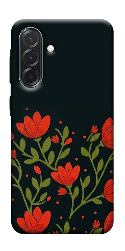 Чохол itsPrint Червоний цвіт для Samsung Galaxy A37 5G, love ukraine, купити оптом з доставкою