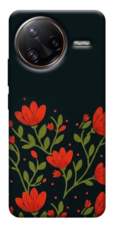 Чохол itsPrint Червоний цвіт для Xiaomi Poco F7, love ukraine, купити оптом з доставкою