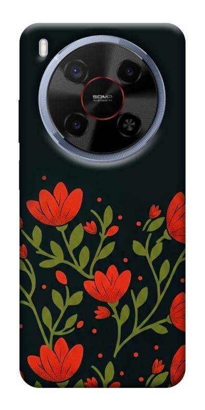 Чехол itsPrint Червоний цвіт для ZTE Nubia V70 Max, love ukraine, купить оптом с доставкой