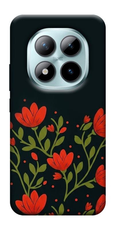 Чохол itsPrint Червоний цвіт для Xiaomi Redmi Note 15 Pro+ 5G, love ukraine, купити оптом з доставкою