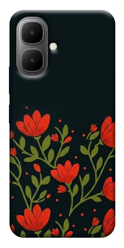 Чохол itsPrint Червоний цвіт для Infinix Smart 10, love ukraine, купити оптом з доставкою