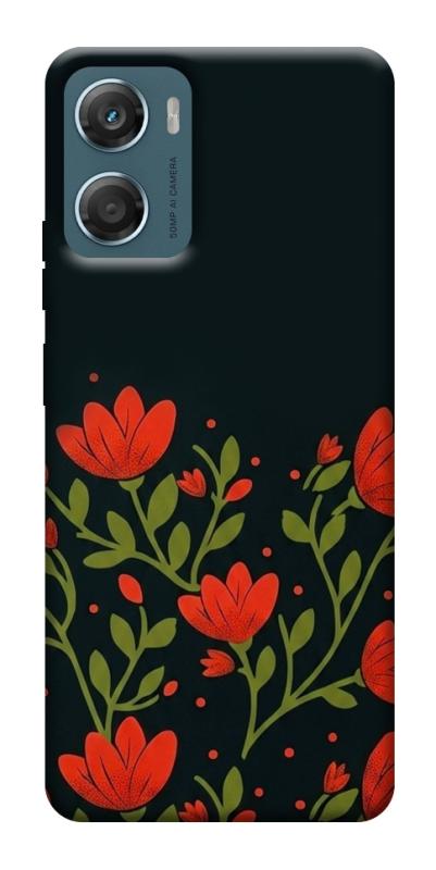 Чехол itsPrint Червоний цвіт для Motorola Moto G06, love ukraine, купить оптом с доставкой