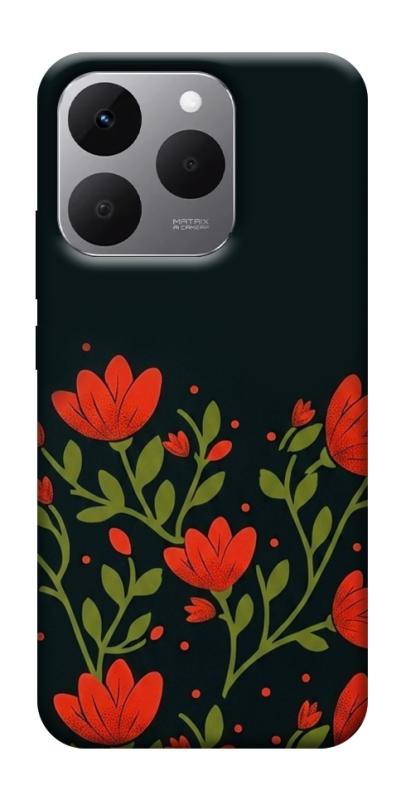 Чохол itsPrint Червоний цвіт для Realme 15T, love ukraine, купити оптом з доставкою