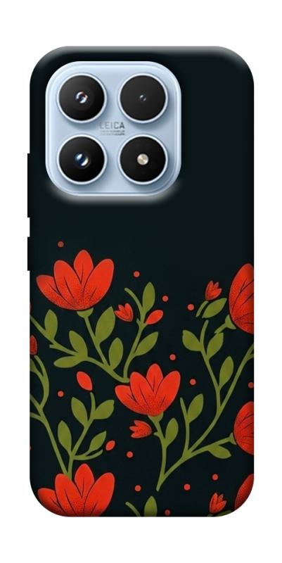 Чехол itsPrint Червоний цвіт для Xiaomi 17 Pro, love ukraine, купить оптом с доставкой