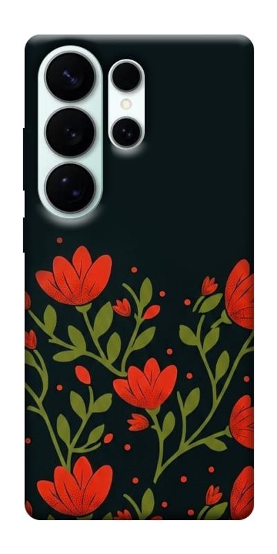 Чохол itsPrint Червоний цвіт для Samsung Galaxy S26 Ultra, love ukraine, купити оптом з доставкою