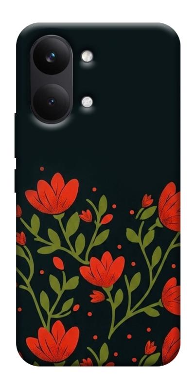 Чохол itsPrint Червоний цвіт для Xiaomi Poco X8 Pro Max, love ukraine, купити оптом з доставкою