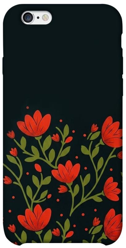 Чехол itsPrint Червоний цвіт для Apple iPhone 6/6s (4.7"), love ukraine, купить оптом с доставкой