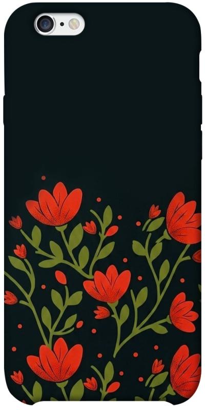 Чехол itsPrint Червоний цвіт для Apple iPhone 6/6s plus (5.5"), love ukraine, купить оптом с доставкой