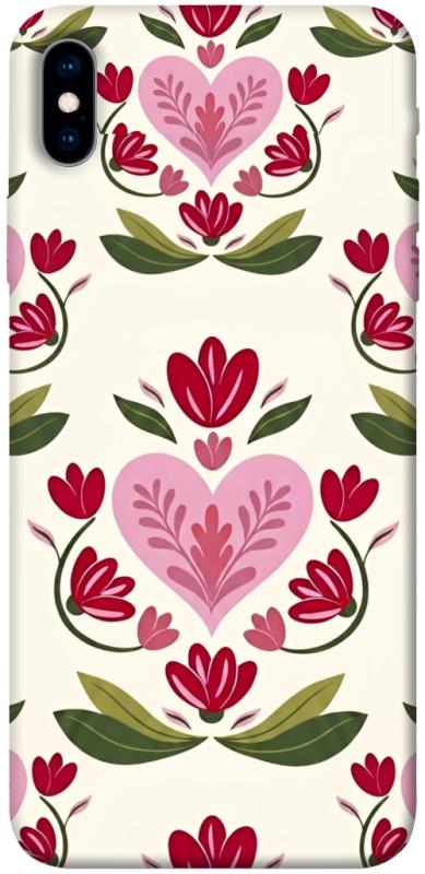 Чохол itsPrint Квіткова любов для Apple iPhone XS Max (6.5"), love ukraine, купити оптом з доставкою