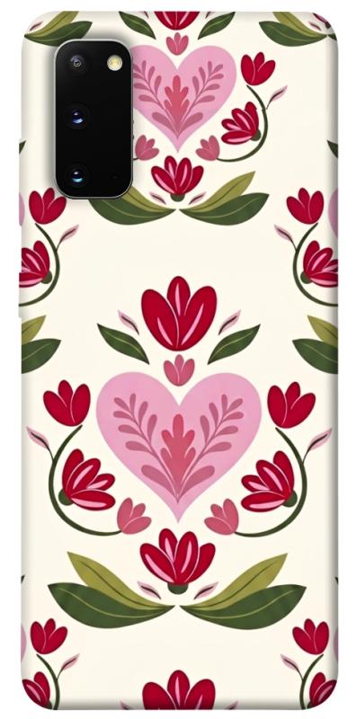 Чохол itsPrint Квіткова любов для Samsung Galaxy S20, love ukraine, купити оптом з доставкою
