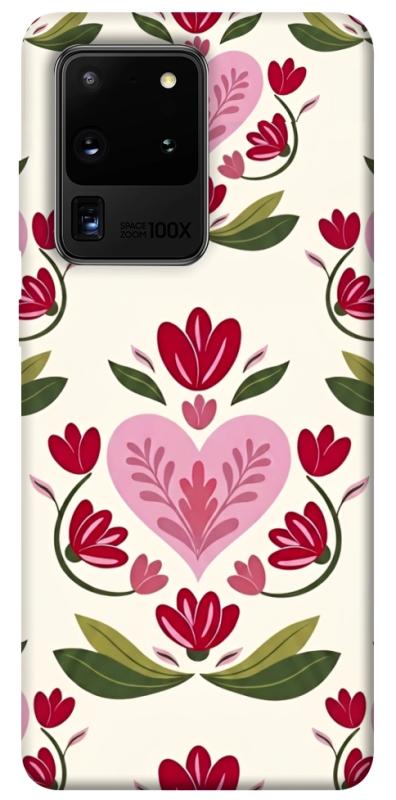 Чехол itsPrint Квіткова любов для Samsung Galaxy S20 Ultra, love ukraine, купить оптом с доставкой