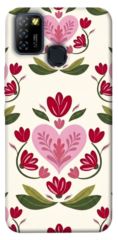 Чохол itsPrint Квіткова любов для Infinix Hot 10 Lite, love ukraine, купити оптом з доставкою