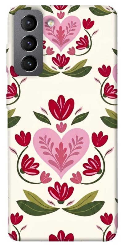 Чехол itsPrint Квіткова любов для Samsung Galaxy S21 FE, love ukraine, купить оптом с доставкой