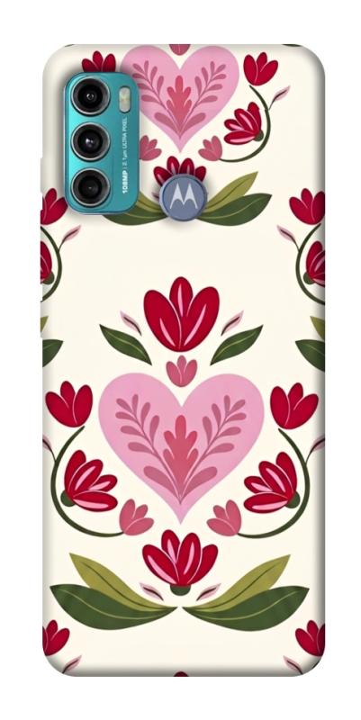 Чохол itsPrint Квіткова любов для Motorola Moto G60, love ukraine, купити оптом з доставкою