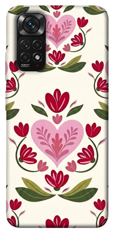 Чехол itsPrint Квіткова любов для Xiaomi Redmi Note 11 (Global) / Note 11S, love ukraine, купить оптом с доставкой