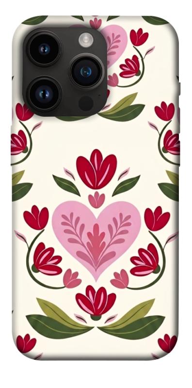 Чехол itsPrint Квіткова любов для Apple iPhone 14 Pro (6.1"), love ukraine, купить оптом с доставкой