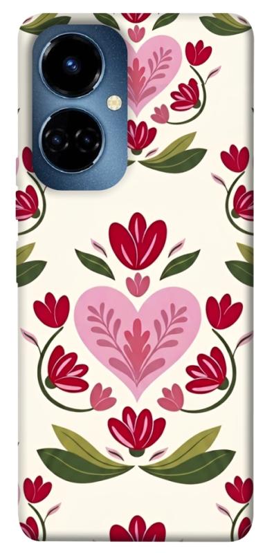 Чехол itsPrint Квіткова любов для TECNO Camon 19 (CI6n) / 19 Pro (CI8n), love ukraine, купить оптом с доставкой