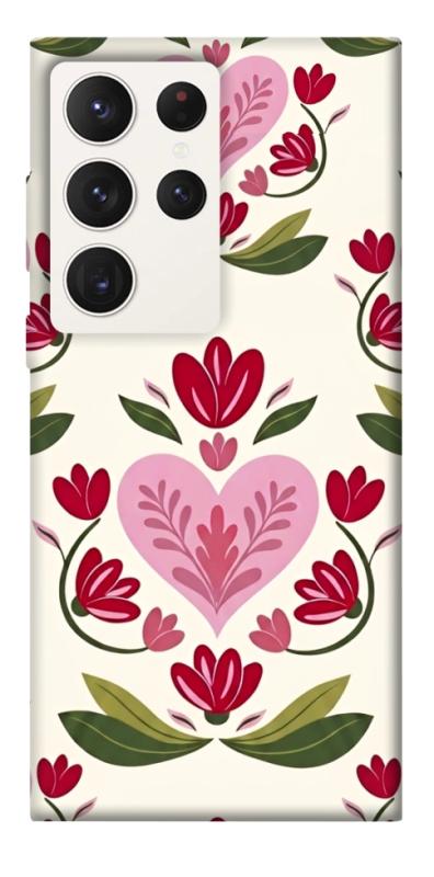 Чехол itsPrint Квіткова любов для Samsung Galaxy S23 Ultra, love ukraine, купить оптом с доставкой